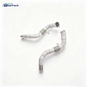 Tuyau d'échappement turbo à haut débit en acier inoxydable T304 pour BMW X5M F85 X6M F86 S63 4.4T V8 – Raccordement direct - Product Image 3