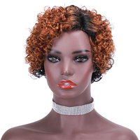 2024 moins cher remy perruque cheveux humains 13*4*1 crépus bouclés coupe pixie court bob humain avant de lacet perruques pour les femmes noires