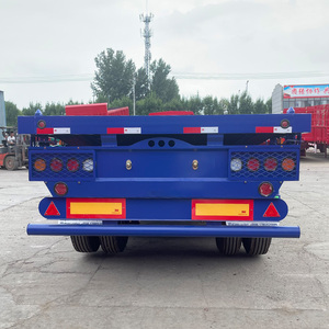 Semirremolque <span class=keywords><strong>de</strong></span> Plataforma Plana <span class=keywords><strong>de</strong></span> <span class=keywords><strong>Tres</strong></span> <span class=keywords><strong>Ejes</strong></span> y 60t en Venta - Product Image 2