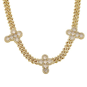 สร้อยคอคิวบาแบบไมโครอินเลย์สไตล์ฮิปฮอปยอดนิยมข้ามพรมแดนยุโรปอเมริกา สำหรับทุกเพศทุกวัย ขายส่ง - Product Image 5