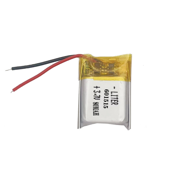 3.7V 80mAh 601515 Lithium Polymer Rechargeable Battery for MP5 GPS