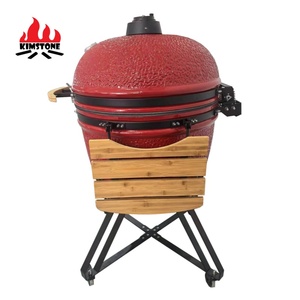 KIMSTONE 28 pouces de pierre motif multifonctionnel grande capacité <span class=keywords><strong>Kamado</strong></span> Grill légumes <span class=keywords><strong>Pizza</strong></span> et viande peuvent tous être grillés - Product Image 6