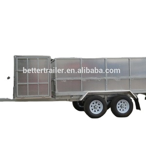 <span class=keywords><strong>Remorque</strong></span> basculante populaire en aluminium léger, conforme à la norme ISO, pour tondeuse à gazon et paille - Product Image 2