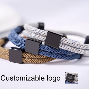 Braccialetti Personalizzabili all'Ingrosso con Incisione, Gioielli Unisex in Corda Milanese e Acciaio Inossidabile - Product Image 1