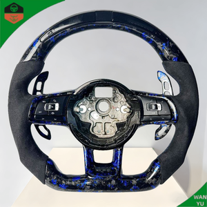 Volant en fibre de carbone LED personnalisé pour Volkswagen, pour VW Polo Scirocco <span class=keywords><strong>R</strong></span> Passat CC <span class=keywords><strong>R</strong></span>-<span class=keywords><strong>Line</strong></span> Jetta Tiguan <span class=keywords><strong>DSG</strong></span> up Amarok Eos - Product Image 3