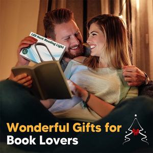 Lampe de lecture LED sans fil rechargeable à logo personnalisé, flexible, pour le cou, protection des yeux, vente en gros pour chambre à coucher - Nouveauté 2025 - Product Image 6