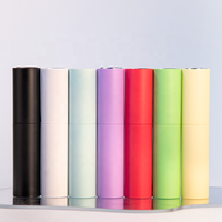 Bouteilles de pulvérisation de parfum de torsion noire blanche mate de luxe recyclables de 10 ml atomiseur de parfum de fantaisie de 10 ml
