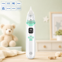 Aspirateur nasal électrique pour bébé, marque privée, 68 Kpa d'aspiration, sans BPA, fabricant sur mesure, lumière LED pour la crèche