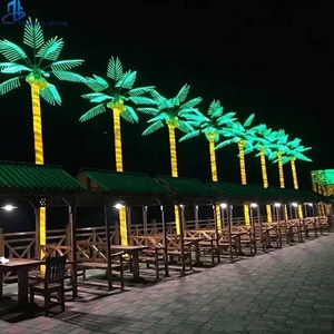 Đèn Cảnh Quan Trang Trí Cây Dừa Nhân Tạo Thay Đổi Màu Sắc Với Ánh Sáng Ngoài Trời Thắp Sáng Cây Cọ Sân Vườn - Product Image 2