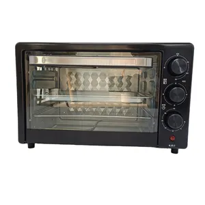 Buona qualità 22L forno elettrico nero per uso domestico Mini forno elettrico per pizza intelligente
