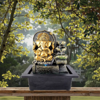 Fontaine d'eau de table intérieure Offre Spéciale Figurines de dieu bouddha et éléphant en résine Statue de Ganesh