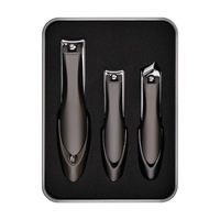 Kit de coupe-ongles anti-éclaboussures en acier inoxydable, outils de manucure tranchants et durables avec lime à ongles pour la maison et les voyages
