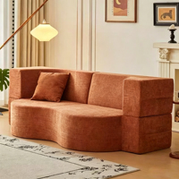 Canapé-lit pliable moderne et écologique à prix abordable, chaise convertible avec dossier confortable et inclinable pour hôtel et centre commercial