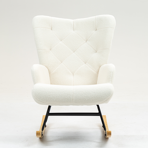 Wholesale Comfortable <strong>Sherpa</strong> Rocking <strong>Chair</strong> for Living Room Bedroom Apartment Hotel Outdoor Villa Luxury Reclining Design - Product Image 2