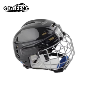 หมวกกันน็อคฮอกกี้น้ำแข็งแบบเต็มหน้า คุณภาพสูง สำหรับเด็ก/เยาวชน/ผู้ใหญ่  รับผลิตตามสีและโลโก้ที่ต้องการ : อุปกรณ์ป้องกันสำหรับฮอกกี้น้ำแข็ง - Product Image 1