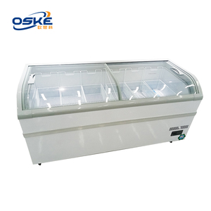 Thương mại công suất lớn Tủ đông siêu thị đảo tủ trưng bày tủ lạnh tủ lạnh đông lạnh kem đông lạnh - Product Image 6