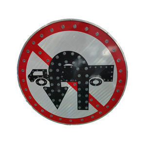 الواقف الشمسية للطرق السريعة, الواقف ثماني الأضلاع ، علامة تحذير وامض led ، مع الطاقة الشمسية - Product Image 2