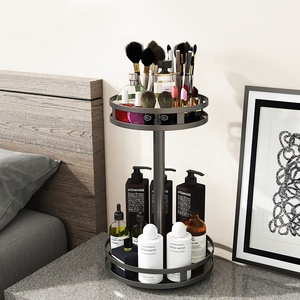 Großhandel Arbeits platte <span class=keywords><strong>3</strong></span>-stufige Ständer rotierende bewegliche Kühlschrank Gewürz regal Ecke Küche Lagers chrank Veranstalter Bad Regal - Product Image 3