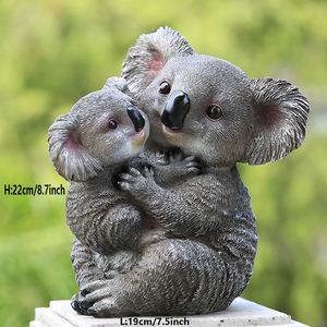 Estatuilla de la familia <span class=keywords><strong>Koala</strong></span> de simulación realista creativa estatuas de <span class=keywords><strong>Koala</strong></span> de resina lindas para la decoración del patio del césped del jardín - Product Image 3