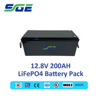 Paket Baterai LiFePO4 12.8V200AH Ultra-Long Lifespan, Siklus Dalam, Kapasitas Tinggi untuk Kendaraan Roda 2 dan 3
