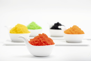 Bon marché, boîte de sac de poisson gelé cheveux raides Ebiko multicolore orange vert noir jaune rouge capelan - Product Image 3