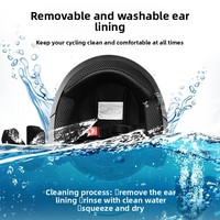 Casque de moto électrique exclusif pour le commerce extérieur 730, demi-casque, quatre saisons, double visière, certifié 3C
