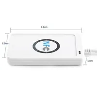 Nouveau Duplicateur de Cartes Plastiques ACR122U Lecteur de Décryptage RFID 13.56Mhz Enregistreur d'Étiquettes à Puce Intelligente NFC ISO14443 Clé USB Clonage