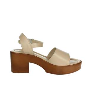 Cinzia <b>Soft</b> Women's Heeled Sandal Beige IAF203185 Platform Style - Product Image 3