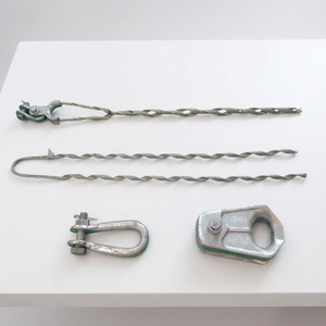 Collier de serrage à extrémité et collier de suspension pour l'ancrage de câbles et le support intermédiaire, accessoires pour lignes de télécommunications <span class=keywords><strong>a</strong></span>ériennes, matériel de fixation sur <span class=keywords><strong>poteau</strong></span> - Product Image 1