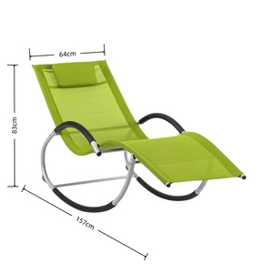 Relaxation en plein air Zero Gravity Chair Recliner Pliable Metal Sun Lounger for Courtyard Hotel Villa Use-for Garden Settings - Product Image 2