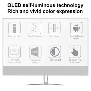 ป้ายดิจิทัล <span class=keywords><strong>OLED</strong></span> แบบจอ LCD ขนาด30นิ้ว, ป้ายดิจิทัลหน้าจอแสดงผลบางเฉียบ1366*768จอสำหรับผู้เล่นโฆษณาหน้าจอแสดงผล <span class=keywords><strong>OLED</strong></span> - Product Image 2