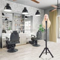 AliLeader Grosir Murah Tripod Penyangga Kepala Manekin Wig 360 Derajat Ringan dan Dapat Disesuaikan untuk Pembuatan Wig