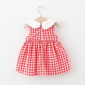 Ropa de Bebé, Vestidos para Niñas Pequeñas, Vestido a Cuadros con Volantes, Dear Angel Love of China - Product Image 2