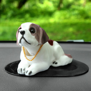 Y0017 Figurine de <span class=keywords><strong>chien</strong></span> en résine à tête oscillante pour <span class=keywords><strong>voiture</strong></span>, kit d'intérieur, cadeau créatif populaire - Product Image 6