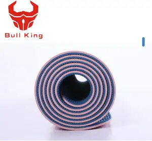 Grosir bahan ramah lingkungan 183*61*0.6cm kustom cetak Non Slip Tpe latihan tikar Yoga