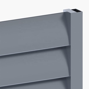 Panneaux d'intimité <span class=keywords><strong>en</strong></span> aluminium, panneaux d'intimité à lattes horizontales <span class=keywords><strong>en</strong></span> aluminium, écrans d'intimité à persiennes horizontales <span class=keywords><strong>en</strong></span> aluminium, clôture de jardin extérieure - Product Image 3