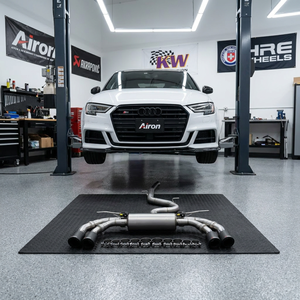 Compatible avec <span class=keywords><strong>Audi</strong></span> S3/A3/<span class=keywords><strong>TT</strong></span>/Golf R MK7/MK7.5, échappement arrière double à quatre sorties en acier inoxydable avec soupapes électroniques - Équipe de modification professionnelle - Product Image 1