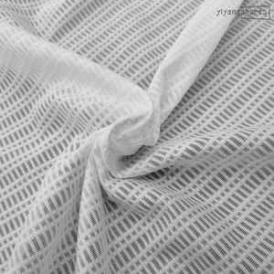 90% <span class=keywords><strong>Polyester</strong></span> Vải Trắng Trọng Lượng Nhẹ 95gsm Người Đàn Ông Của Thể Thao T-Shirt Dệt Kim Jacquard Tùy Chỉnh In Vải Cho Quần Áo - Product Image 5