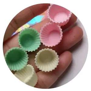 Hars Miniatuur Cup Cake Beeldjes Voor Craft Maken Poppenhuis Cakevorm Sieraden Component