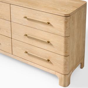 Cómoda de Lujo para Pasillo, Hecha a Mano, de Madera de Roble, con 6 Cajones - Product Image 4