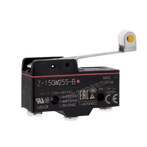 ไมโครสวิตช์แท้ Z-15GW255-B SPDT คันโยกโลหะ 15A 250VAC ผลิตในญี่ปุ่น - Product Image 1