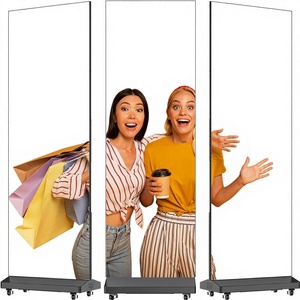 Écran d'affichage numérique LED <span class=keywords><strong>de</strong></span> 80 pouces, pliable, couture transparente, kiosque, écran GOB P1.86, flight case, location commerciale/événements - Product Image 1