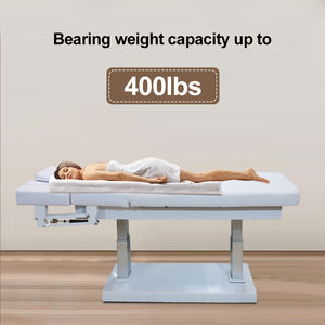 Vente directe d'usine, lit de massage électrique en bois TOMSPA, 4 moteurs, table de massage avec un design moderne et luxueux pour salon de beauté et spa - Product Image 4