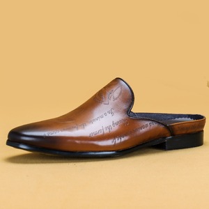 Mocasines de Cuero Genuino para Hombre con Patrón Grabado, Transpirables, Antideslizantes, con Cordones, para Oficina y Trabajo - Product Image 6