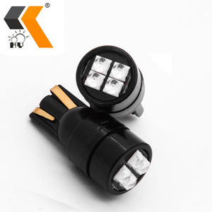 Flexible éclairage LED 12v pour intérieur de voiture, ampoule de feu de stationnement, T10 3030 4SMD W5W, 168 194 Canbus sans erreur, T10 - Product Image 2