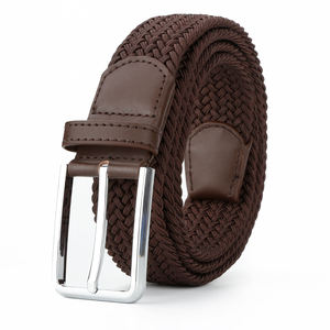 <span class=keywords><strong>Ceinture</strong></span> tressée pour <span class=keywords><strong>homme</strong></span> GUGETI en gros, boucle en alliage, 3,5 cm, tissu durable, <span class=keywords><strong>élastique</strong></span>, sport de plein air, décontractée, tricotée - Product Image 3
