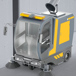 Big Size Powered Driveway <b>Floor</b> <b>Cleaning</b> <b>Machine</b> Street Pavement Road Truck - Product Image 2