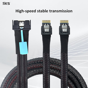 Câble Y haute vitesse MCIO vers double SFF-8654 avec isolation PTFE pour stockage NVMe interne de serveur (SFF-TA-1016 vers 2x SFF-8654) - Product Image 3