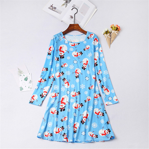 Pyjamas <span class=keywords><strong>de</strong></span> Noël confortables imprimés personnalisés enfants dames <span class=keywords><strong>robe</strong></span> <span class=keywords><strong>de</strong></span> nuit vêtements <span class=keywords><strong>de</strong></span> nuit vêtements <span class=keywords><strong>de</strong></span> nuit femmes maman et moi pyjamas - Product Image 5