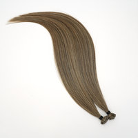 Extensions de cheveux en kératine à pointe plate Lanmuse en gros, cuticules intactes, cheveux humains russes pré-collés, fournisseurs de cheveux vierges Remy
